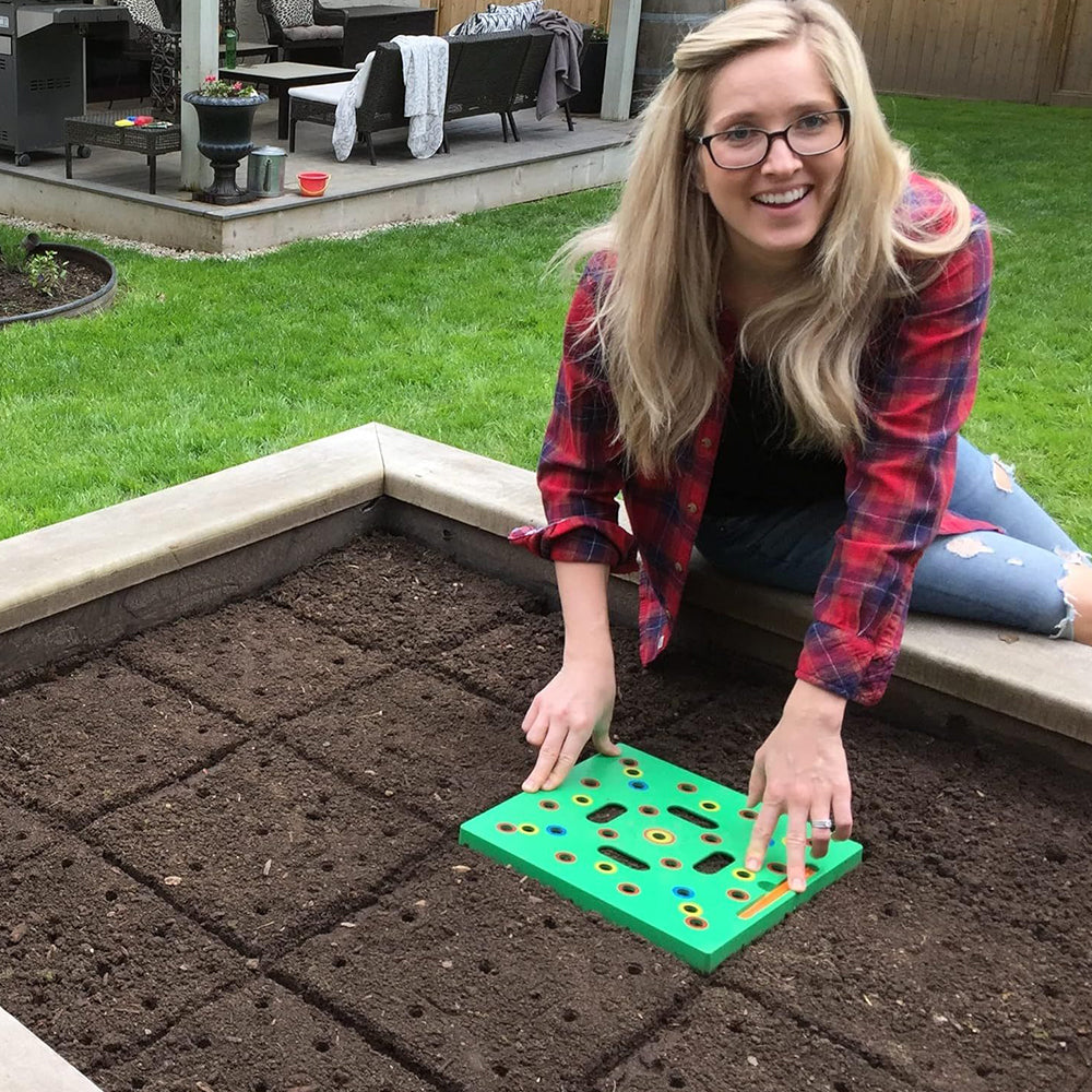 GREENHAVEN Seeding Square – Seed Spacer Tool for Optimal Plant Spacing