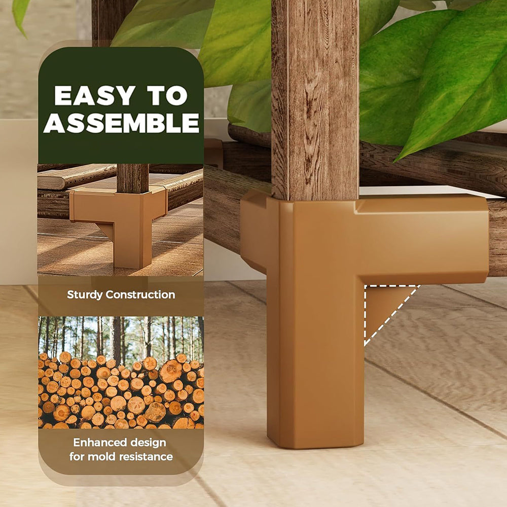 GREENHAVEN Multi-layer Wooden Plant Stand