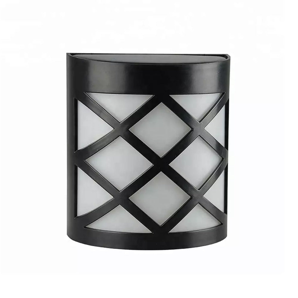 6 LED Outdoor Solar Wall Lights Garden Step Bright Light