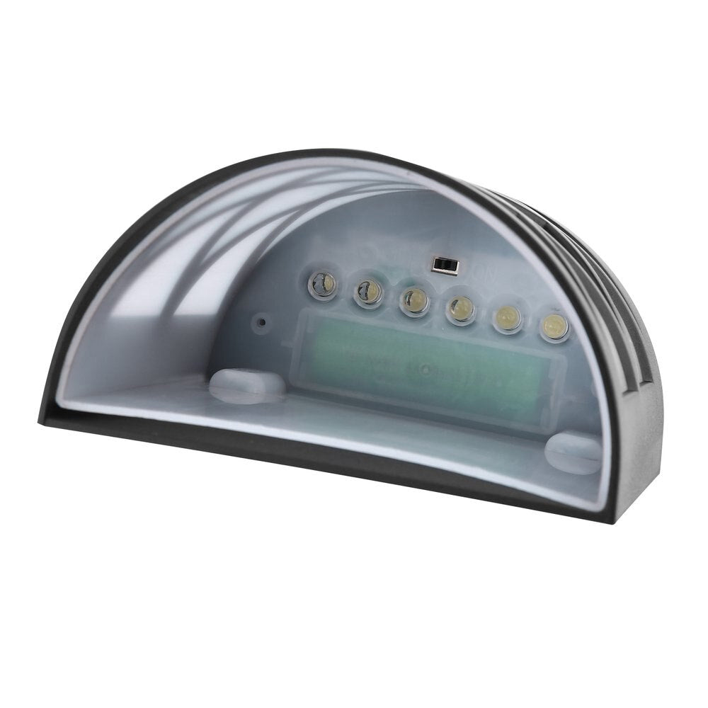 6 LED Outdoor Solar Wall Lights Garden Step Bright Light