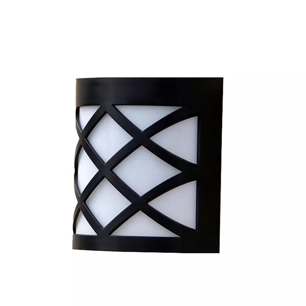 6 LED Outdoor Solar Wall Lights Garden Step Bright Light
