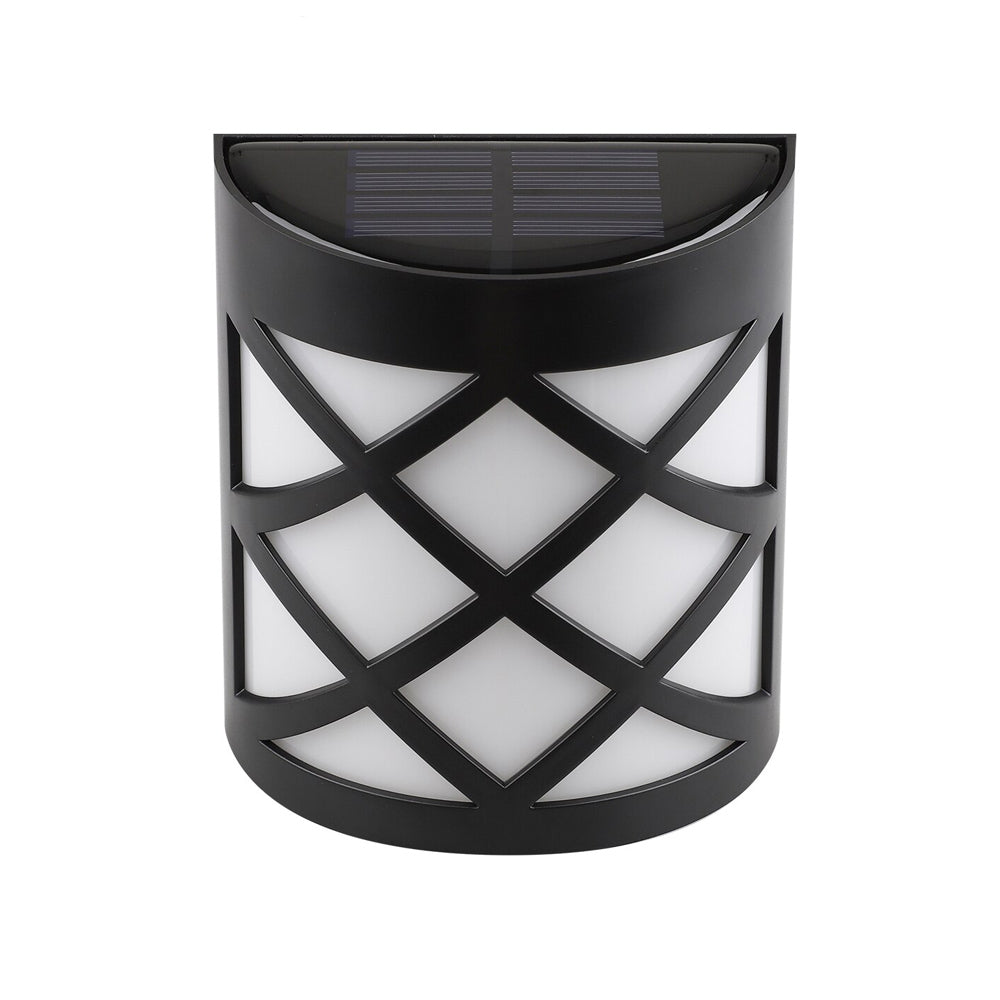 6 LED Outdoor Solar Wall Lights Garden Step Bright Light