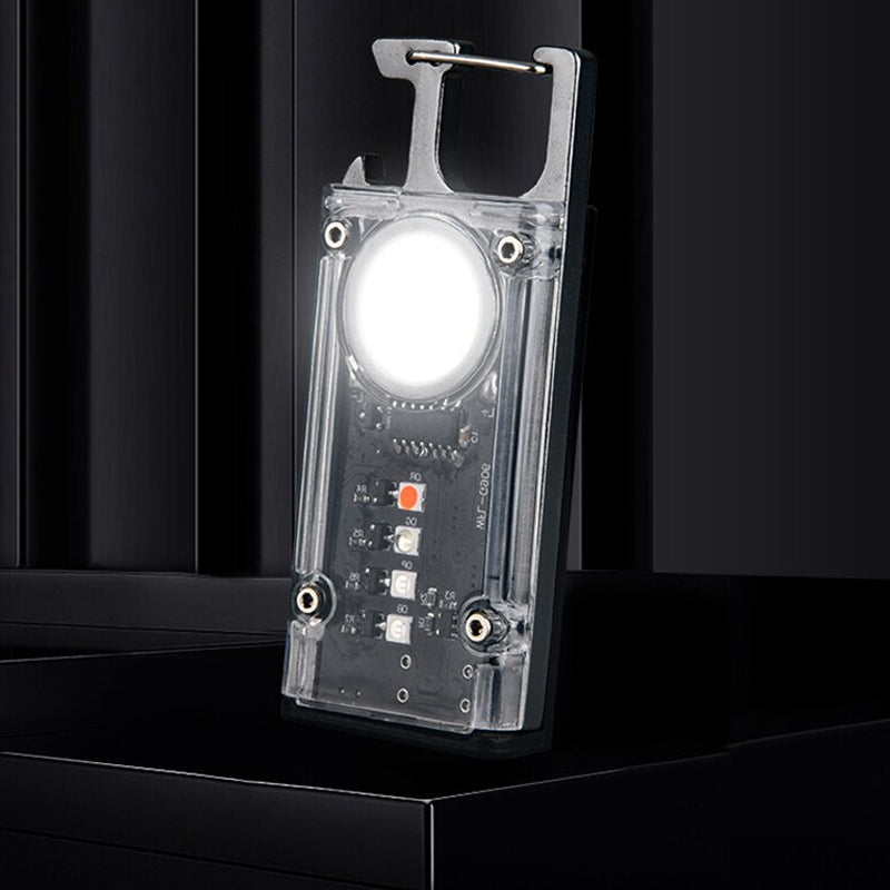 5 Color Light Keychain COB+LED Mini Flashlight- USB Charging