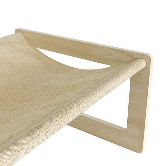 PETSWOL Breathable Cat Bed Wooden Cat Hammock