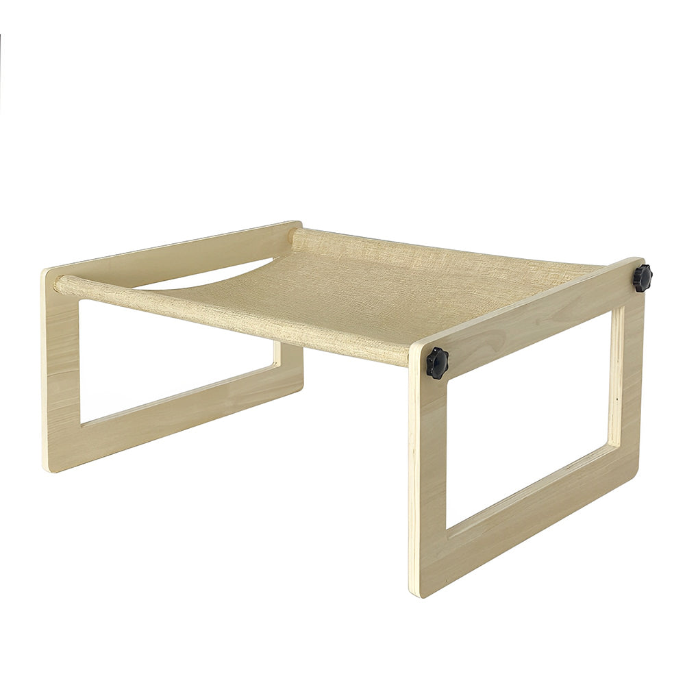 PETSWOL Breathable Cat Bed Wooden Cat Hammock