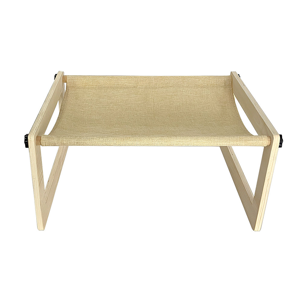 PETSWOL Breathable Cat Bed Wooden Cat Hammock