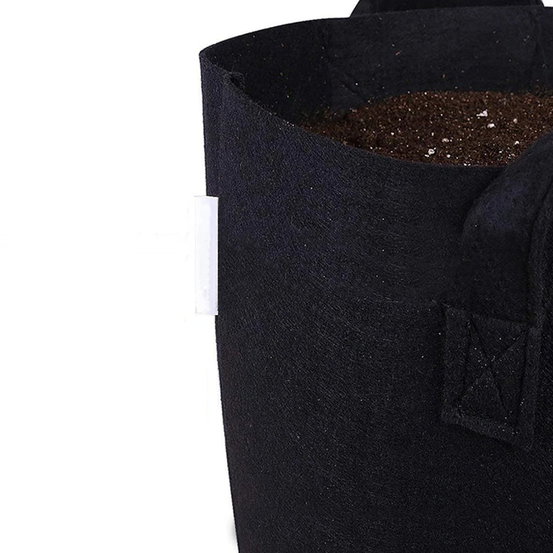 Non-Woven Fabric Reusable and Breathable Growing Planter Pots in 5, 10, and 20 Gallon