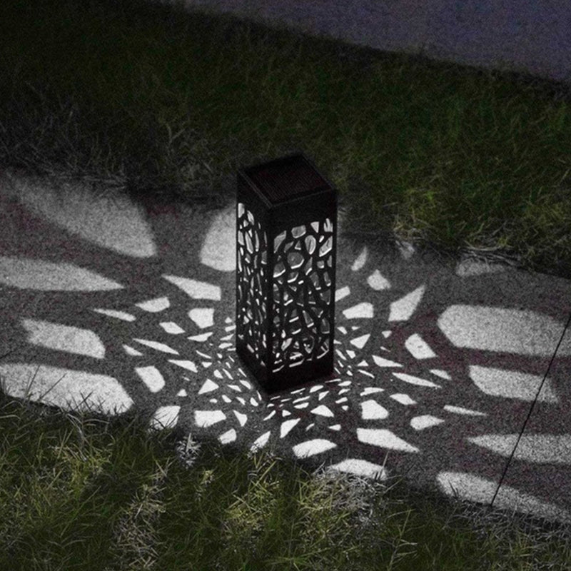 Pack of 4 Cool White Waterproof LED Garden Stake Sensor Ground Lights- Solar Powered