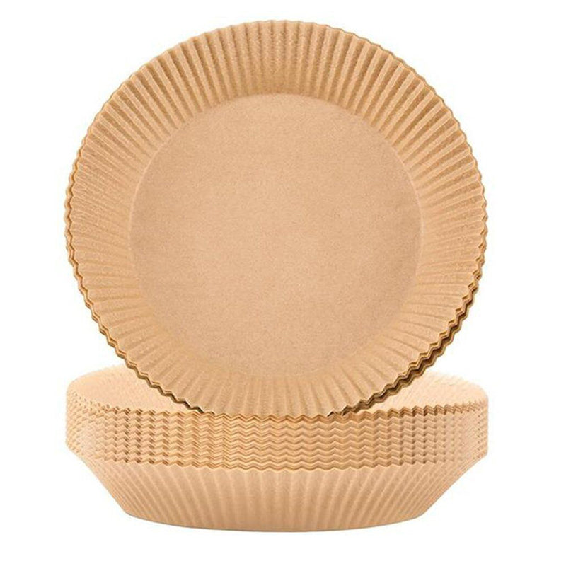 50pcs Air Fryer Disposable Non-Stick Pan Parchment Baking Paper Liner - Available in Round and Square
