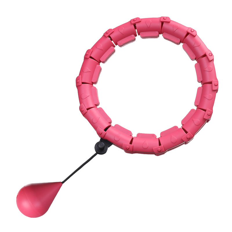 24 Section Adjustable Abdominal Weighted Hula Hoop - Available in 2 Colors