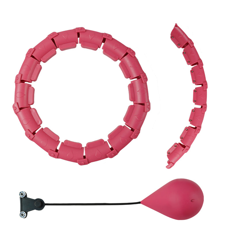 24 Section Adjustable Abdominal Weighted Hula Hoop - Available in 2 Colors