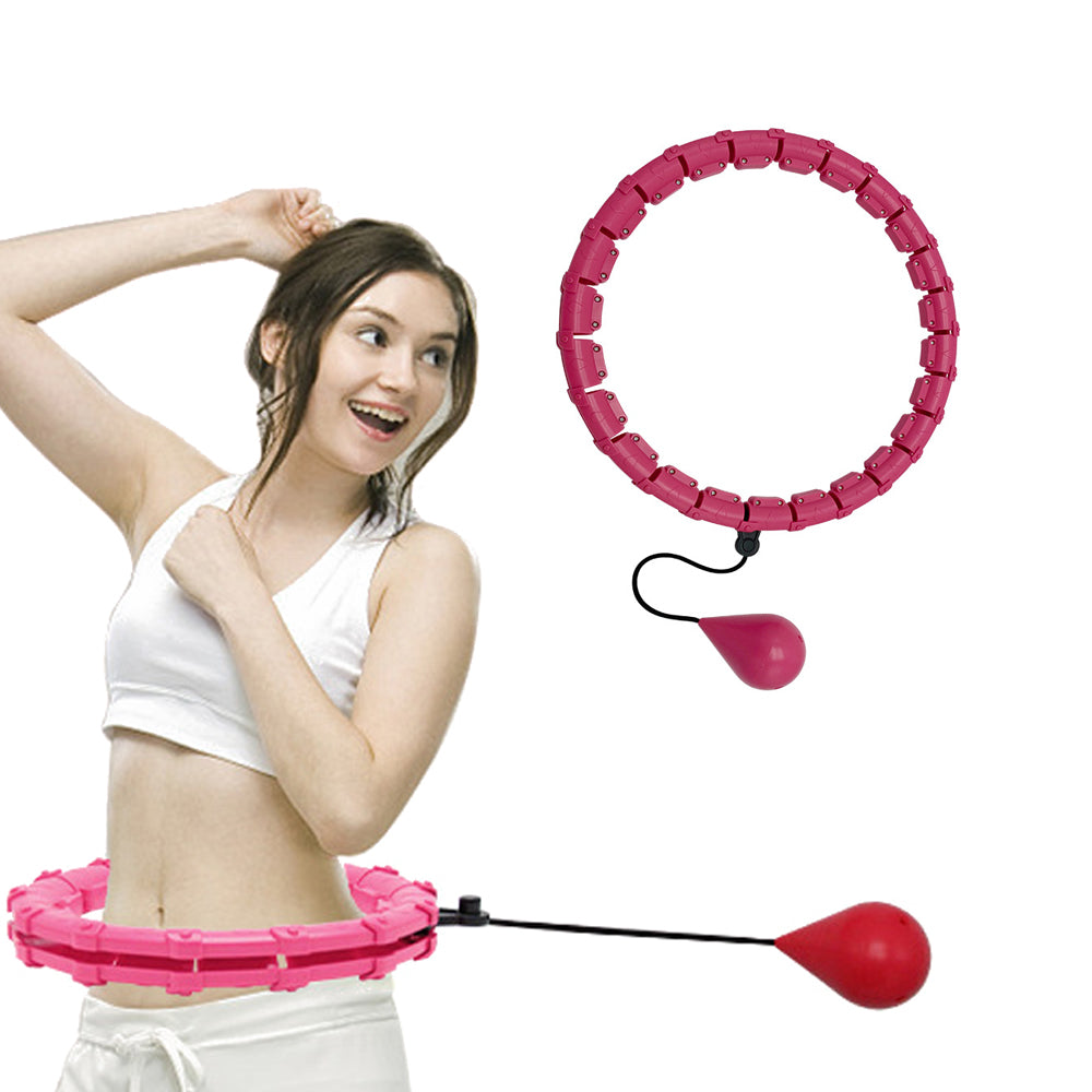 24 Section Adjustable Abdominal Weighted Hula Hoop - Available in 2 Colors