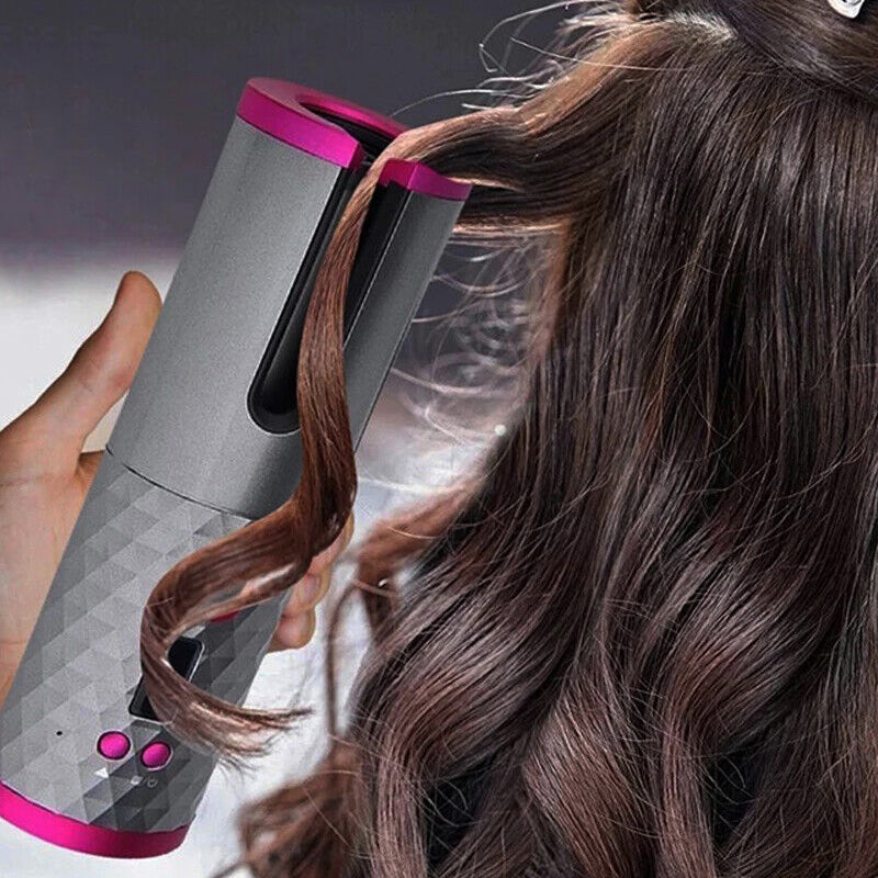 Portable Cordless Auto-Rotating Hair Curler - USB Rechargeable