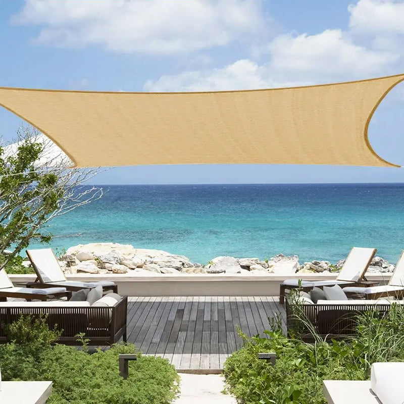 Summer UV Block Sun Shade Sail Cover for Patio Garden Sandbox