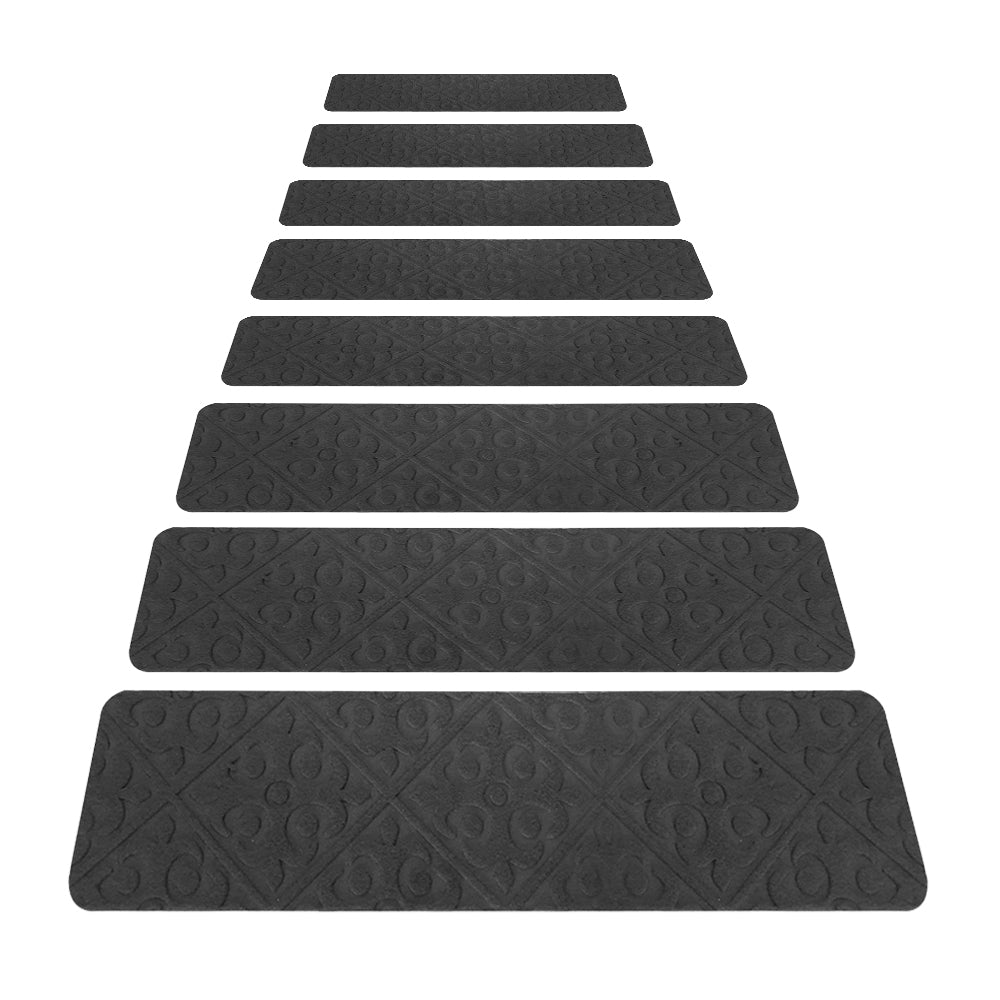 COMFEYA 8 Pack Carpet Stair Treads Non-Slip Stair Carpet Rugs | Protect Wooden Stairs | Easy Installation