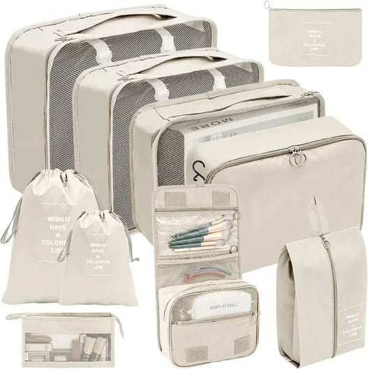 Travel Organizer Storage Bags Suitcase Packing Cubes Set