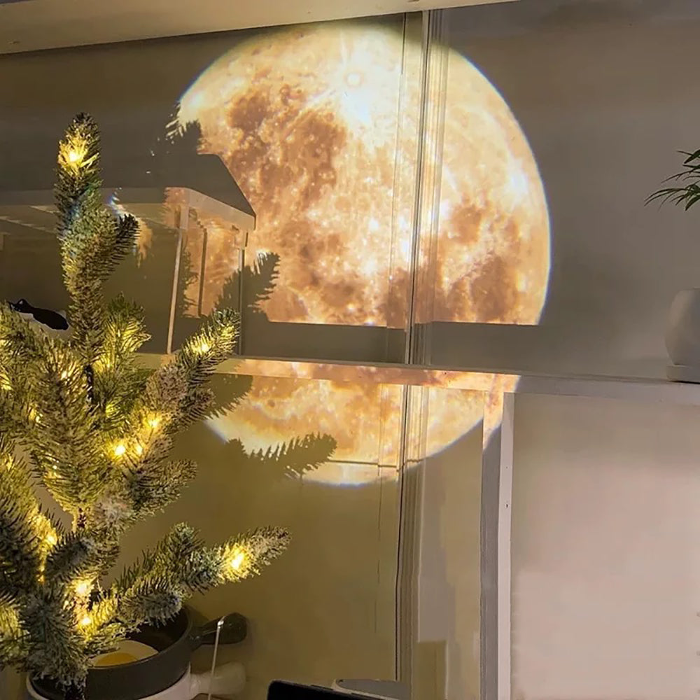 USB-Rechargeable LED Moon Projector for Bedroom Décor & Birthday Gift
