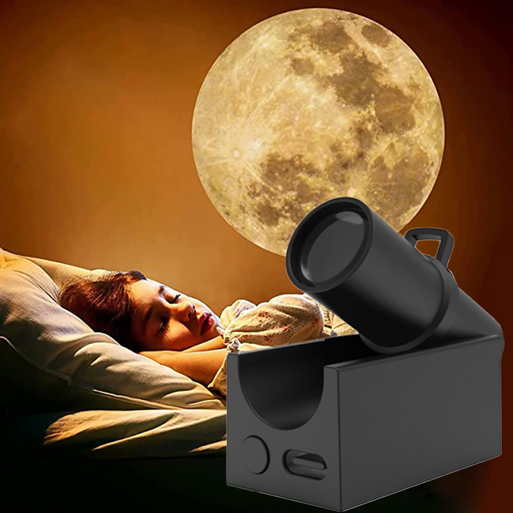 USB-Rechargeable LED Moon Projector for Bedroom Décor & Birthday Gift