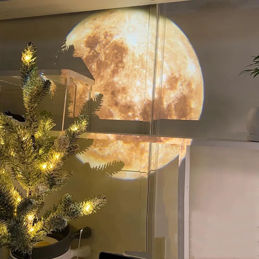 USB-Rechargeable LED Moon Projector for Bedroom Décor & Birthday Gift