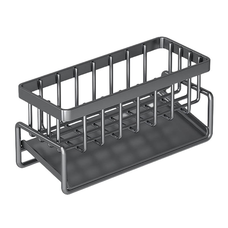 Multi-Functional Stainless Steel Sink Organizer with Drain Rack