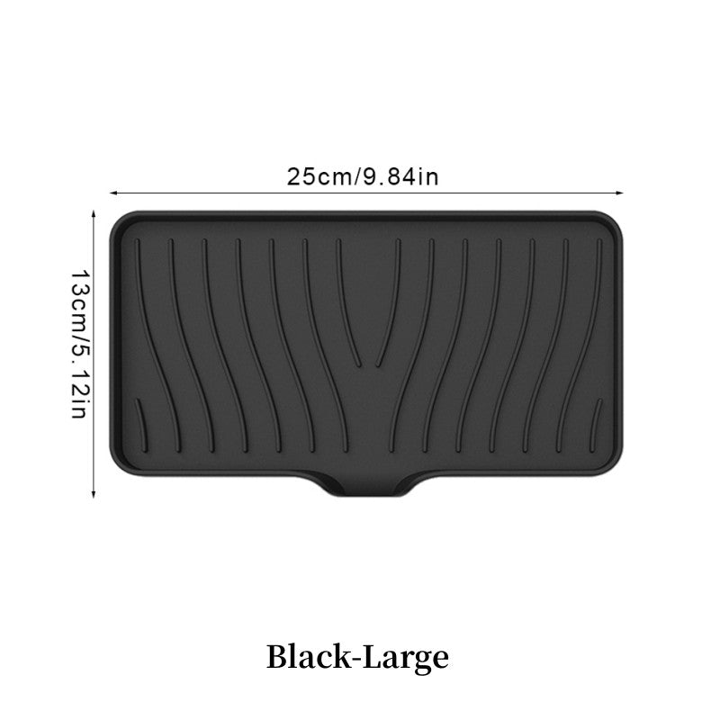 Free Punch Silicone Drain Soap Box Anti-slip Sink Tray