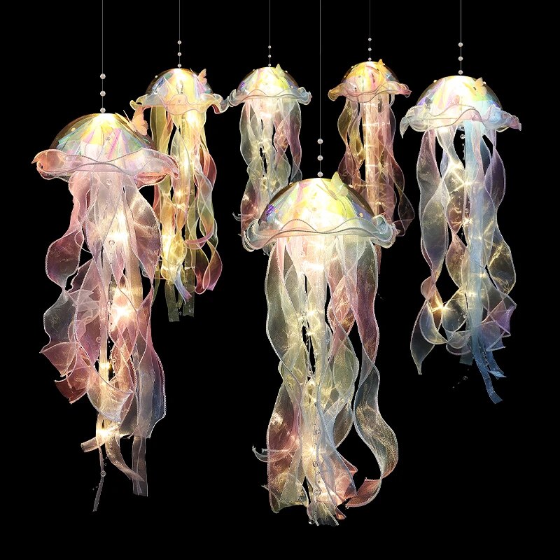 Colorful Gradient Jellyfish LED Light