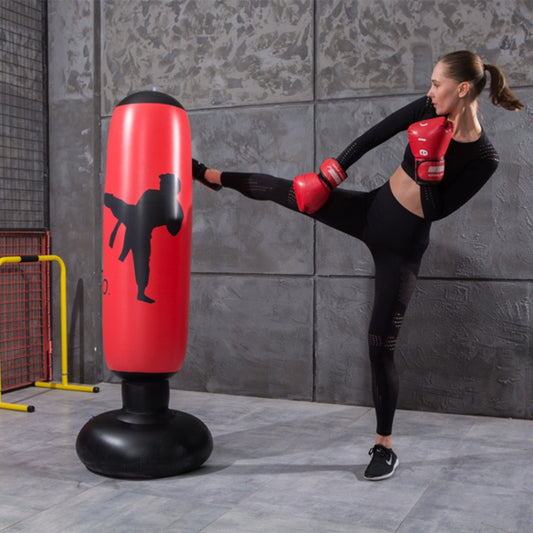 160cm Inflatable Boxing Kicking Sandbag PVC Tumbler Training Target