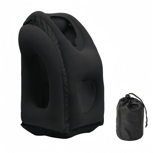 Portable Chin Support Inflatable Travel Neck Pillow Office Nap Rest Support Pillow