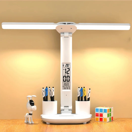 2 Heads 180 Rotate Foldable Eye Protection Desktop Reading Night Lights