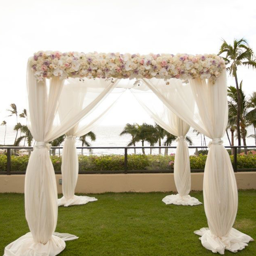 Height Adjustable Heavy Duty Wedding Ceremony Canopy Chuppah Backdrop Stand Kit