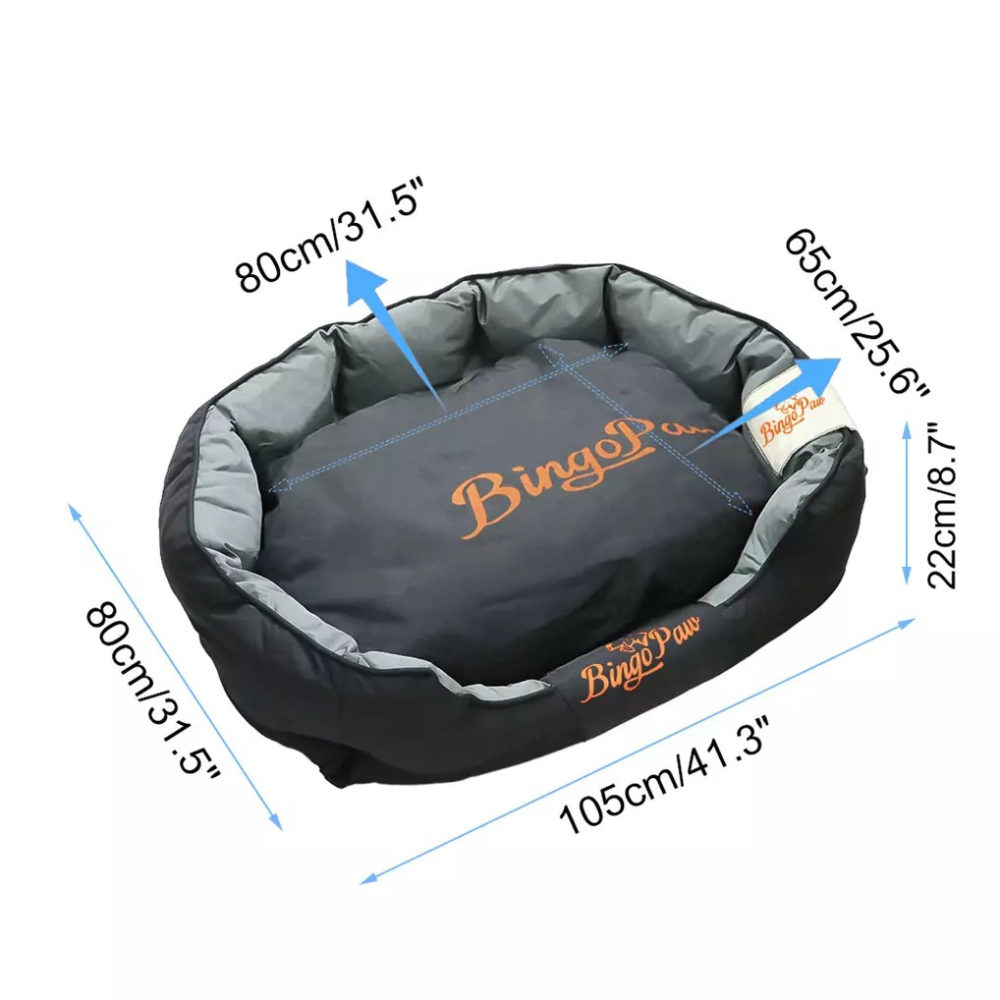 Waterproof Jumbo Orthopedic Sofa Dog Bed Pet Mat Kennel