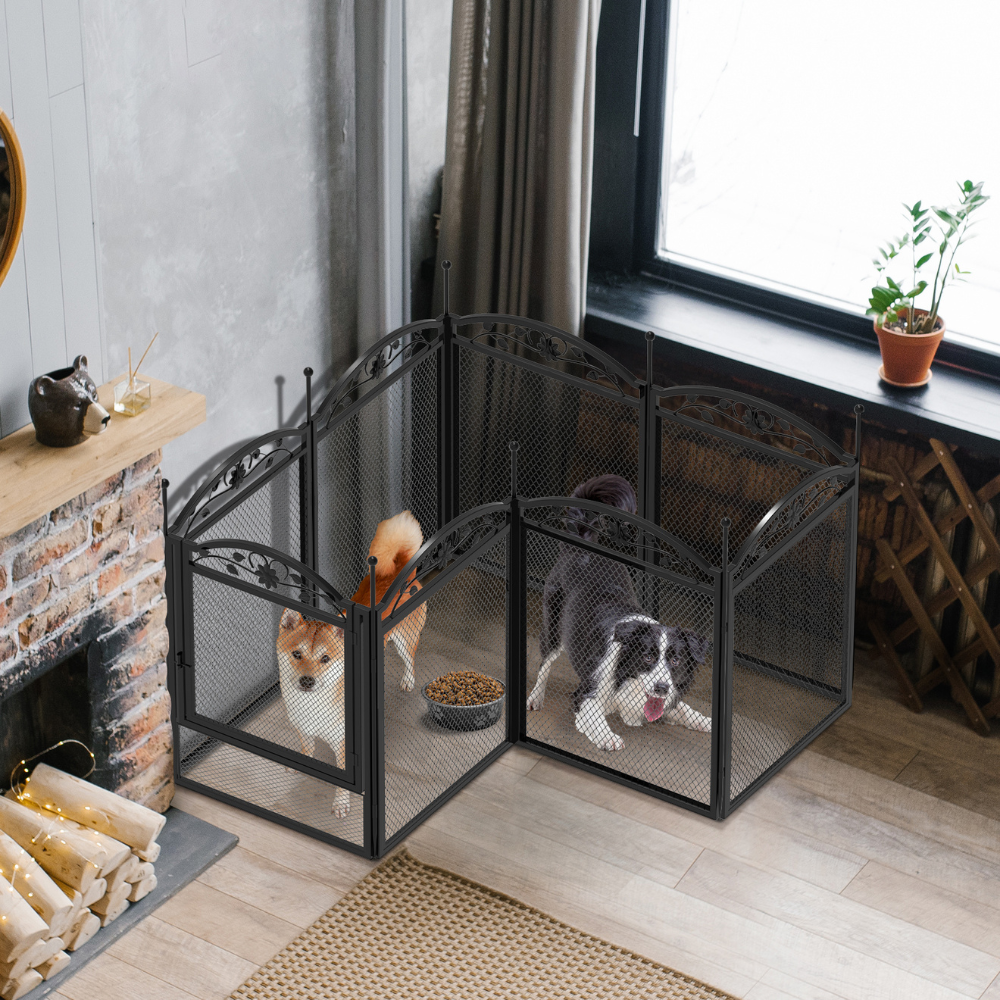 Detachable Dog Playpen Fence Puppy Kennel Cage with Waterproof Fertility Pad