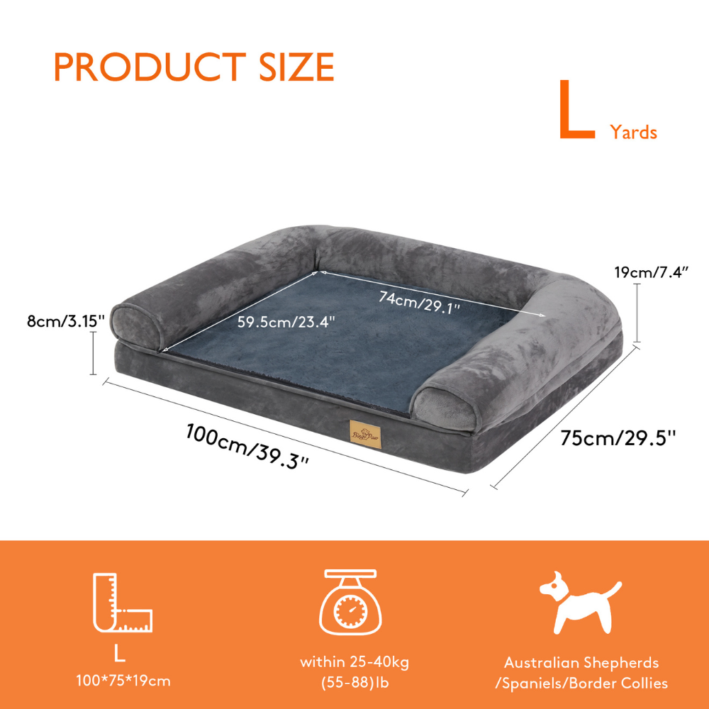 Orthopedic Pet Mattress Couch Sleeping Bed Cushion with Removable Washable Cover