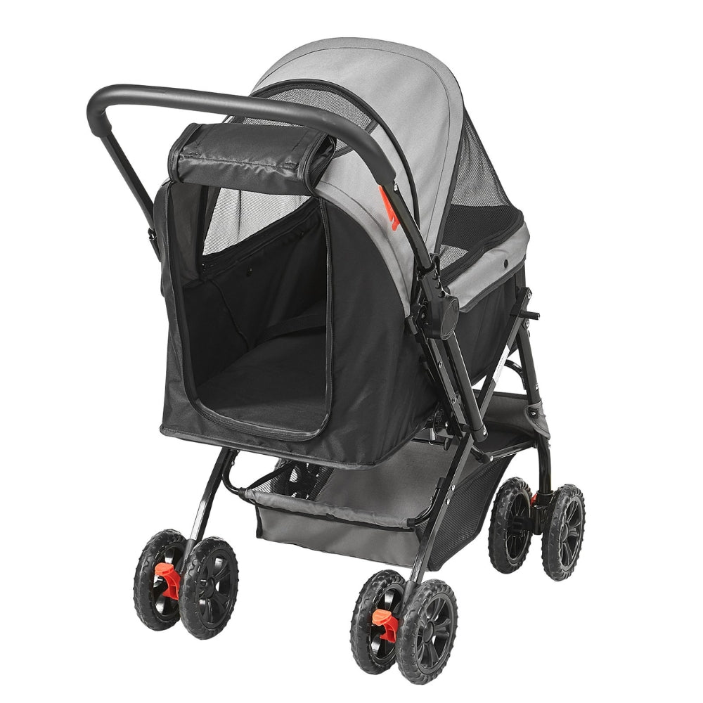 4-Wheel Pet Stroller for Dogs and Cats Perfect for Travel Exercise and Everyday Use