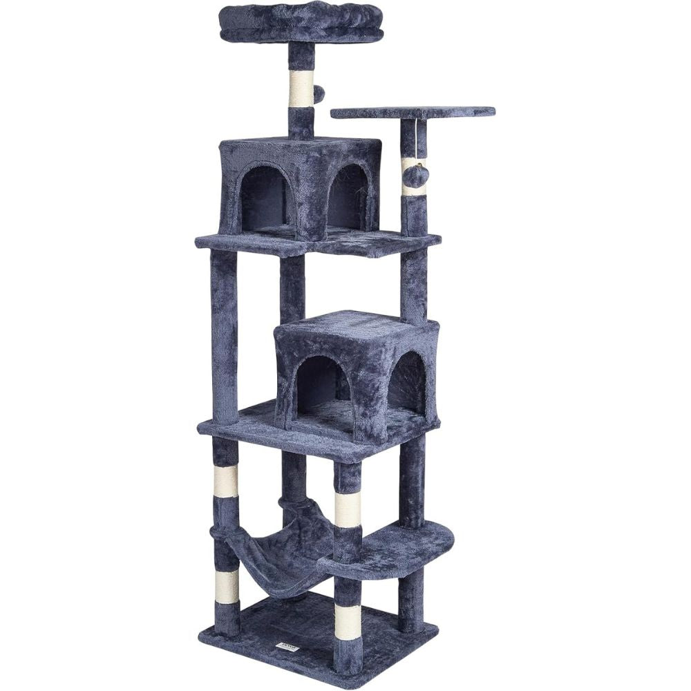 Cat Tower with 2 Cat Condos Sisal Scratching Post