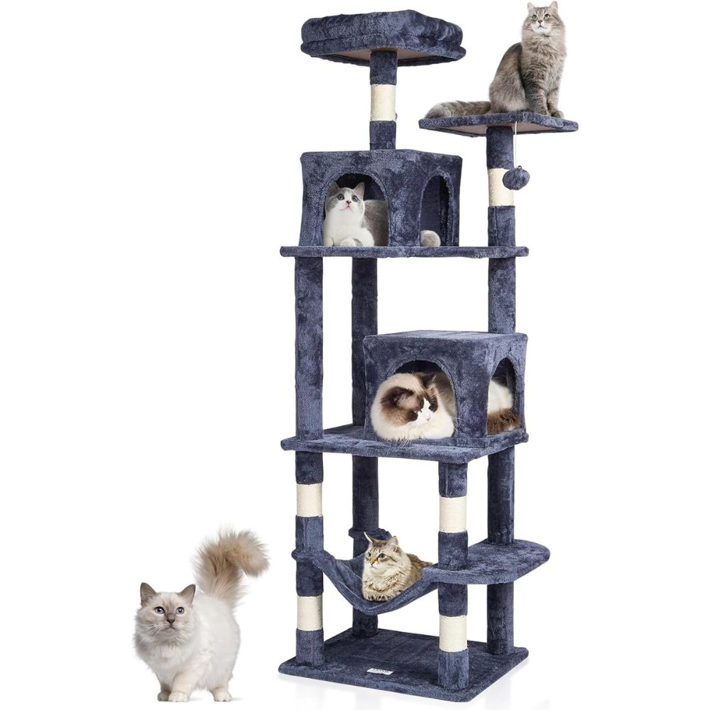 Cat Tower with 2 Cat Condos Sisal Scratching Post