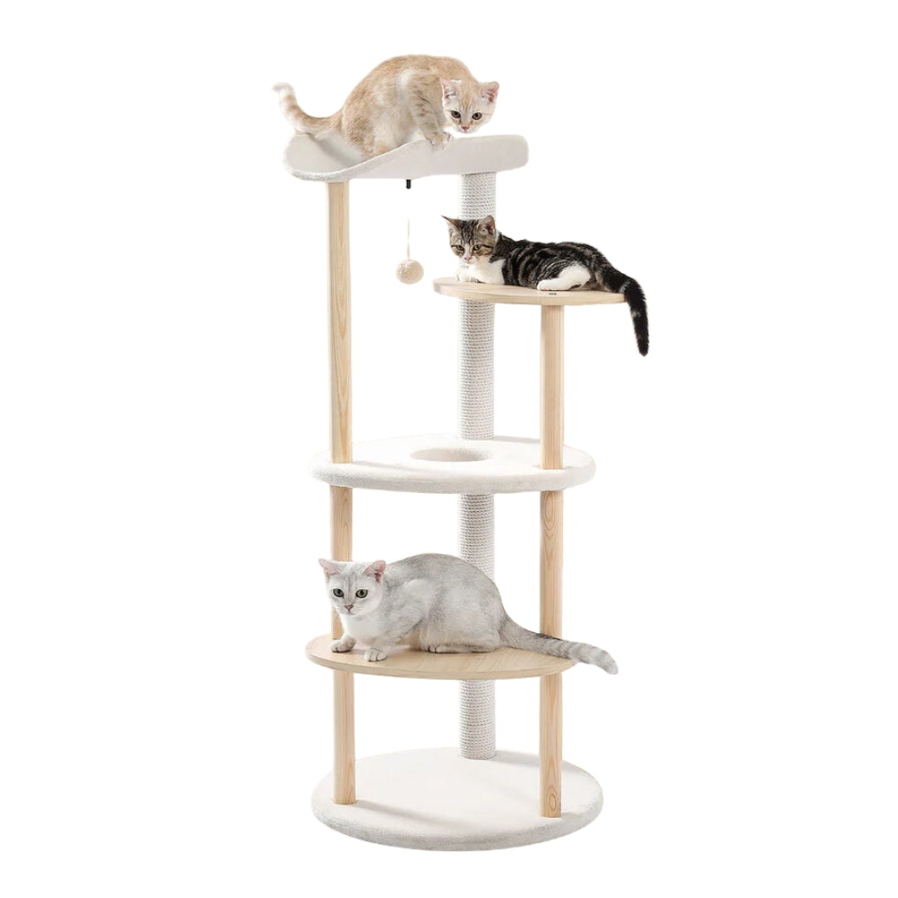 Cat Tree House Plush Condo Scratching Posts for Cat Kitten Climbing Tree Toy Activity