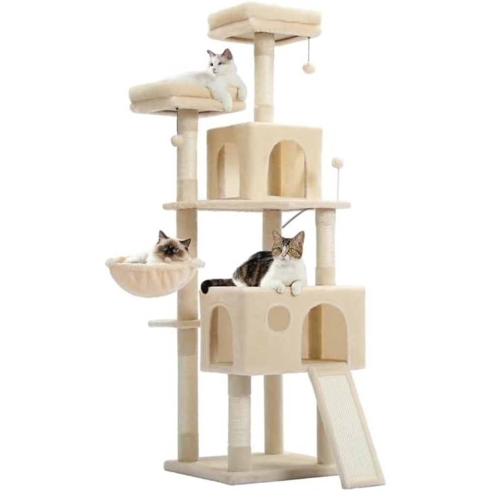 Cat Tree House Plush Condo Scratching Posts for Cat Kitten Climbing Tree Toy Activity