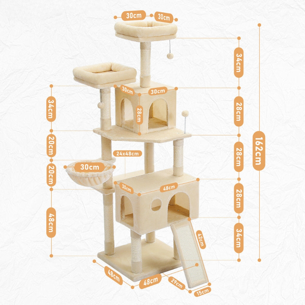 Cat Tree House Plush Condo Scratching Posts for Cat Kitten Climbing Tree Toy Activity