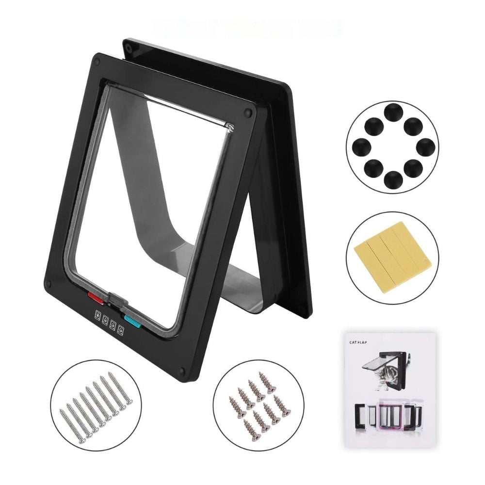 4 Way Lockable Pet Door for Cats and Dogs