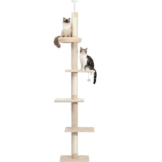 Cat Tree Condo Scratching Post Floor to Ceiling