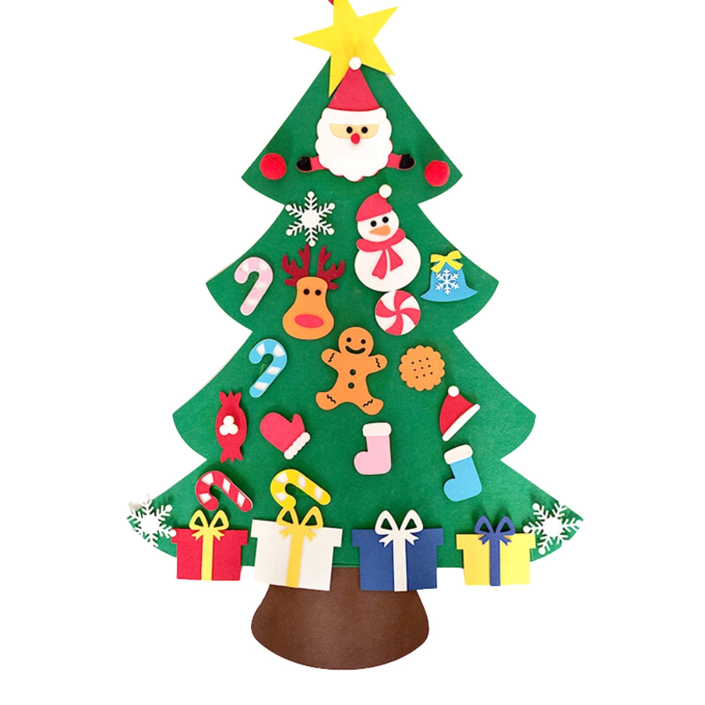 DIY Felt Christmas Tree Christmas Decoration for Home New Year Christmas Ornaments