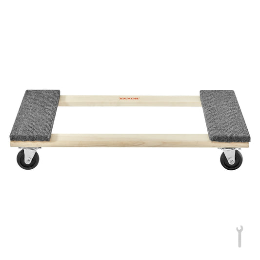Furniture Moving Pallet Trolley Industrial Machinery Mover with PP Swivel Casters for Transporting Cargo Fridge