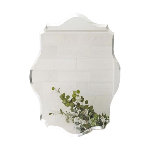 Asymmetrical Frameless Wall Mirror with Beveled Edge