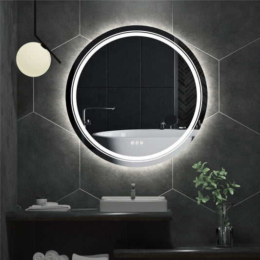 Waterproof Round Design Smart LED Bathroom Mirror