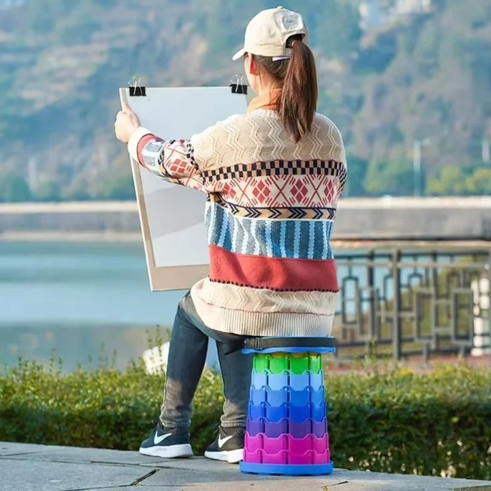 Folding Plastic Chair Portable Folding Expandable Stool