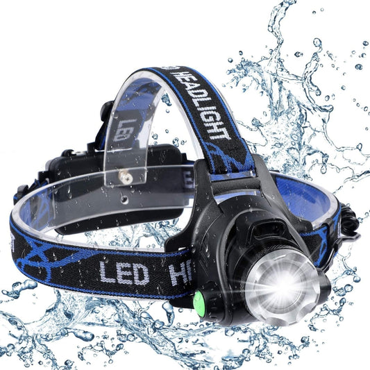 LED Head Torch Headlight Camping Headlamp Rechargeable Waterproof Fishing Light