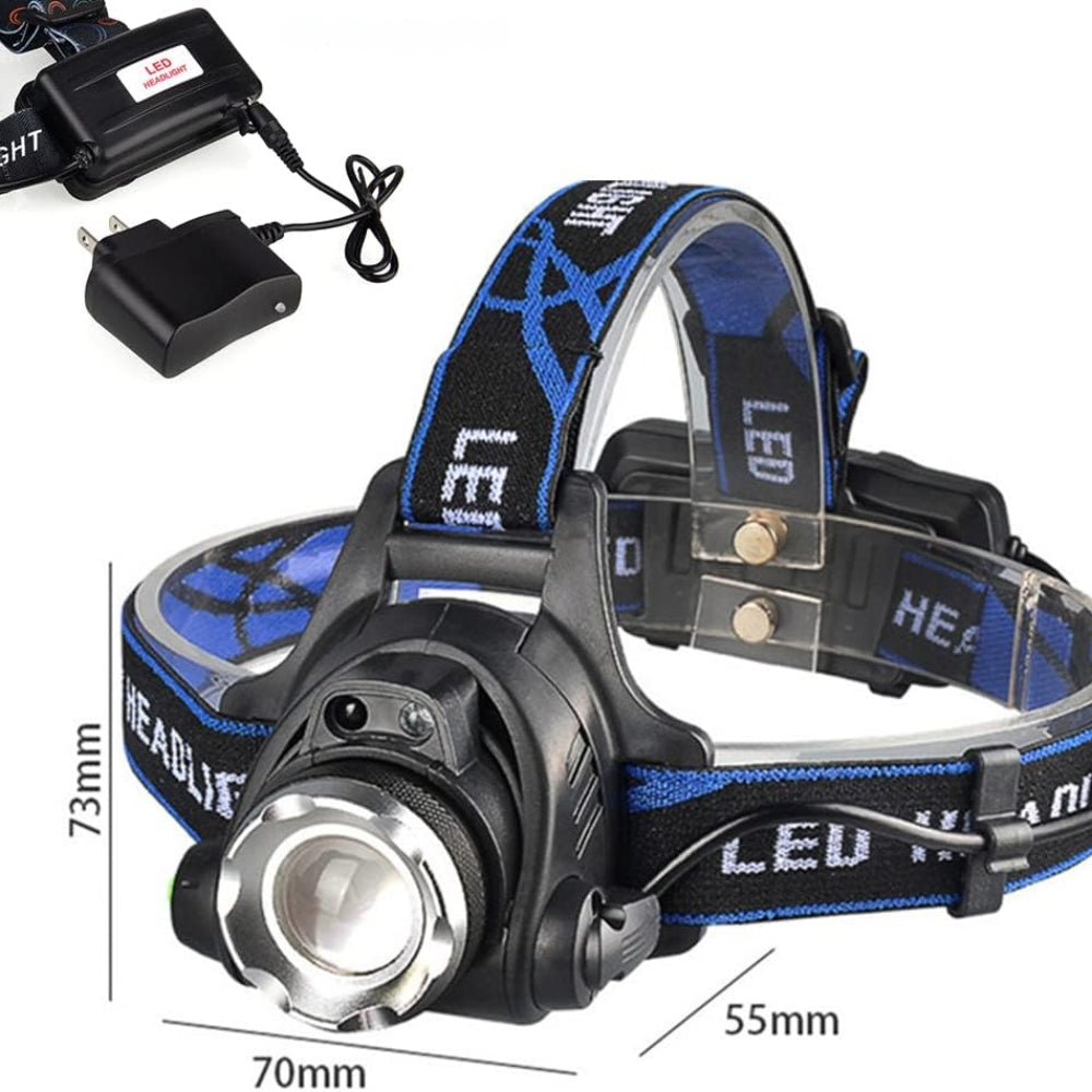 LED Head Torch Headlight Camping Headlamp Rechargeable Waterproof Fishing Light