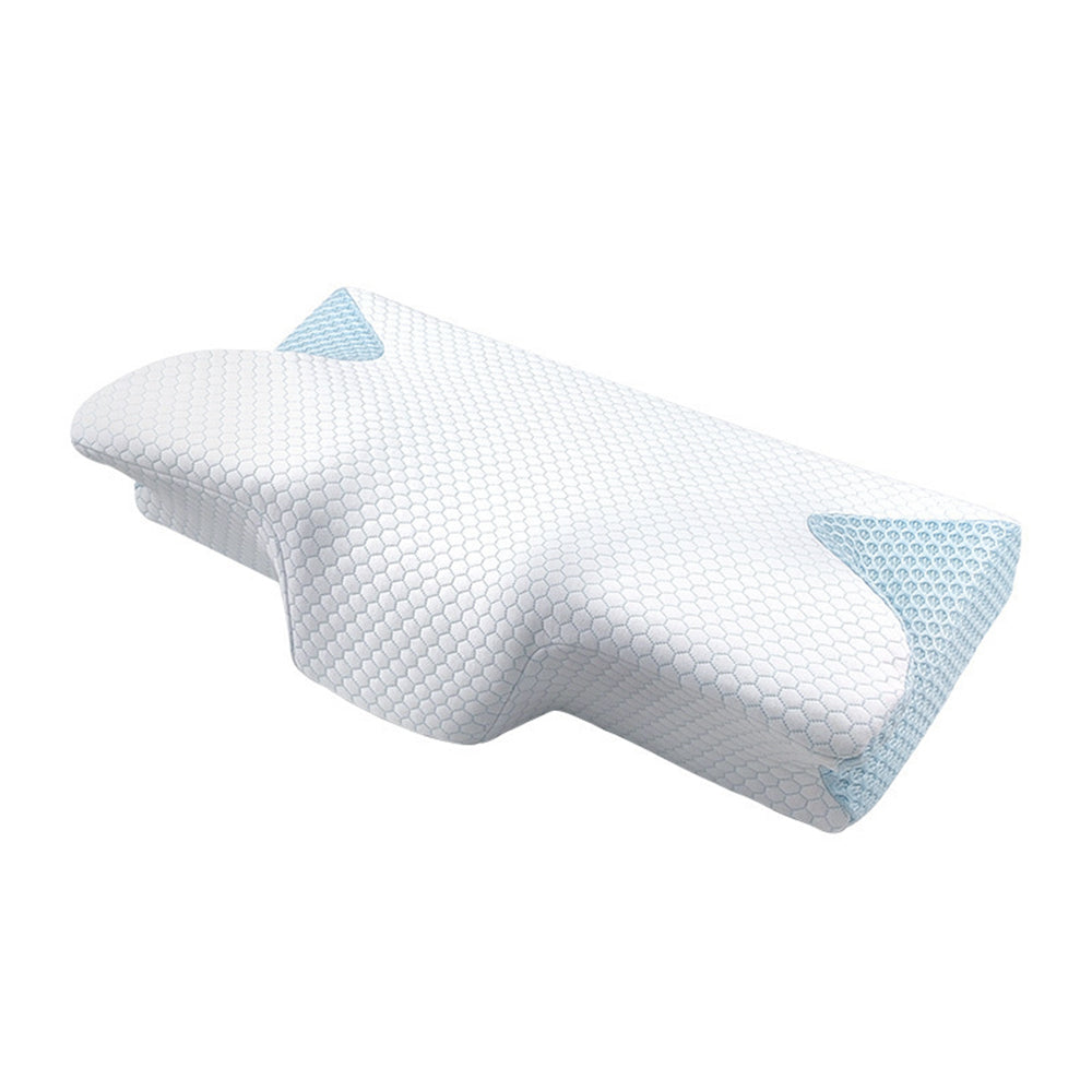 COMFEYA Cervical Neck Pillow for Pain Relief Sleeping - Orthopedic Contour Memory Foam Pillow with Cooling Pillow Covers