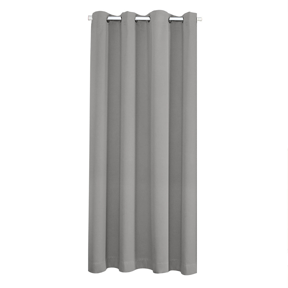 COMFEYA Grommet Top Doorway Curtain - Room Darkening Thermal Insulated Curtain - 198x132cm - Gray
